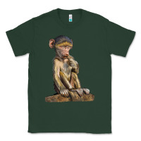Sports Green Baby Baboon Illustrations Classic Tee - LillyAllenDesigns