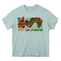 Arona peace love juneteenth Heavy Core Tee - Zillion Design Studio