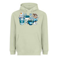 Matcha Winter Coffee Cups Heavyweight Hoodie - Artiststas