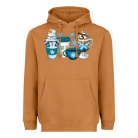 Meerkat Winter Coffee Cups Heavyweight Hoodie - Artiststas