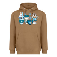Toasted Coconut Winter Coffee Cups Heavyweight Hoodie - Artiststas