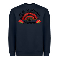 Navy me de la herencia hispana hand fan Heavyweight Sweatshirt - BundleAndBundleShop