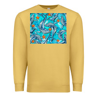 Antique Gold humpback whale mousepad Premium Sweatshirt - BarkalooDesign
