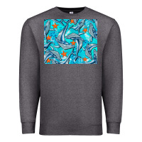 Charcoal Heather humpback whale mousepad Premium Sweatshirt - BarkalooDesign