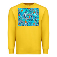 Lemon humpback whale mousepad Premium Sweatshirt - BarkalooDesign