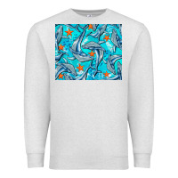 Oatmeal Heather humpback whale mousepad Premium Sweatshirt - BarkalooDesign