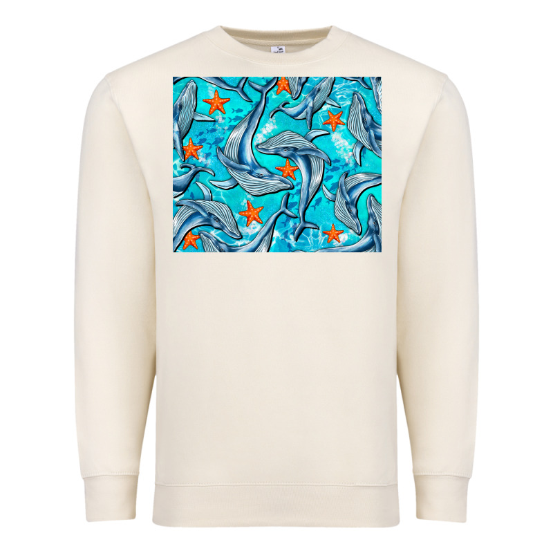 Humpback Whale Mousepad Premium Sweatshirt by BarkalooDesign | Teevron