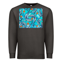 Smoke humpback whale mousepad Premium Sweatshirt - BarkalooDesign
