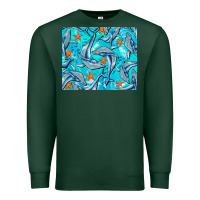 Sports Green humpback whale mousepad Premium Sweatshirt - BarkalooDesign