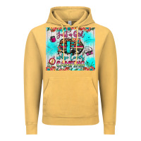 Vintage Mustard just a girl who loves camping Vintage Hoodie - JahusDesignShop