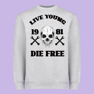 Live Young Die Free Heavyweight Sweatshirt Designed By Bettercallsaul