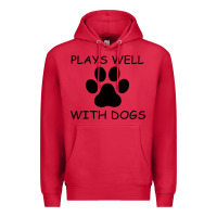 Cardinal Plays Well With Dogs Premium Hoodie - Bettercallsaul
