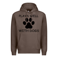 Coffee Plays Well With Dogs Premium Hoodie - Bettercallsaul