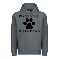 Rock Plays Well With Dogs Premium Hoodie - Bettercallsaul