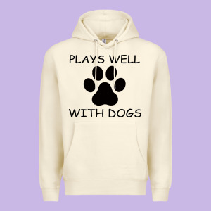 Plays Well With Dogs Premium Hoodie Designed By Bettercallsaul