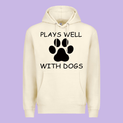 Plays Well With Dogs Premium Hoodie Designed By Bettercallsaul