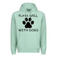 Seafoam Plays Well With Dogs Premium Hoodie - Bettercallsaul