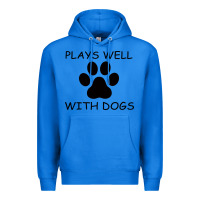 True Royal Plays Well With Dogs Premium Hoodie - Bettercallsaul
