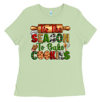 Tih The Season To Bake Cookies Ladies Tee | Teevron