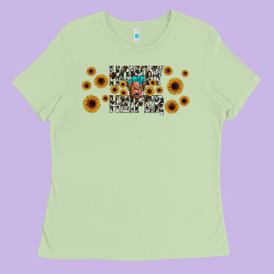 Howdy Heifer Ladies Tee Designed By Jahusdesignshop
