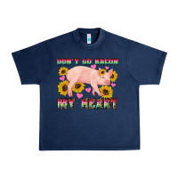 Navy western don't go bacon my heart pig Urban Heavy Tee - Artiststas