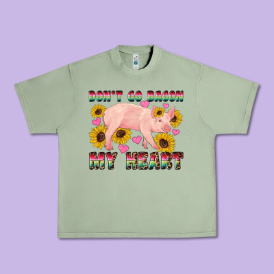 Western Don't Go Bacon My Heart Pig Urban Heavy Tee Designed By Artiststas
