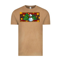 Vintage Camel christmas tree with snowman Vintage Tee - AdoDesignShop