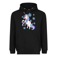 Black Winter unicorn Heavyweight Hoodie - Artiststas