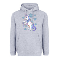 Heather Grey Winter unicorn Heavyweight Hoodie - Artiststas