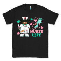 Black nurse life afro american nurse Classic Tee - BarkalooDesign