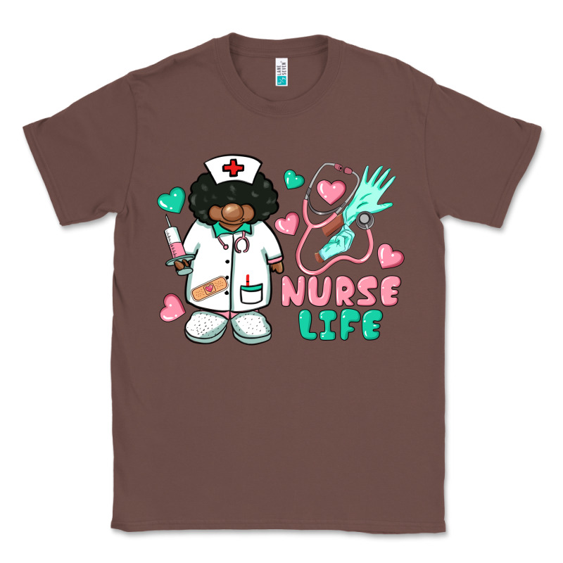 Nurse Life Afro American Nurse Classic Tee by BarkalooDesign | Teevron