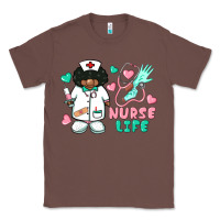 Chestnut nurse life afro american nurse Classic Tee - BarkalooDesign