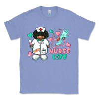 Colony Blue nurse life afro american nurse Classic Tee - BarkalooDesign