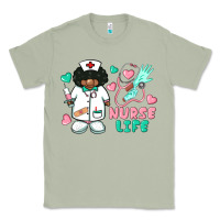 Matcha nurse life afro american nurse Classic Tee - BarkalooDesign