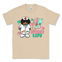 Mushroom nurse life afro american nurse Classic Tee - BarkalooDesign
