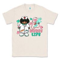 Natural nurse life afro american nurse Classic Tee - BarkalooDesign