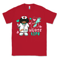 Red nurse life afro american nurse Classic Tee - BarkalooDesign