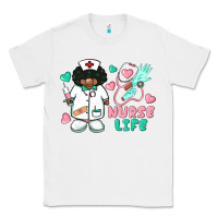 White nurse life afro american nurse Classic Tee - BarkalooDesign