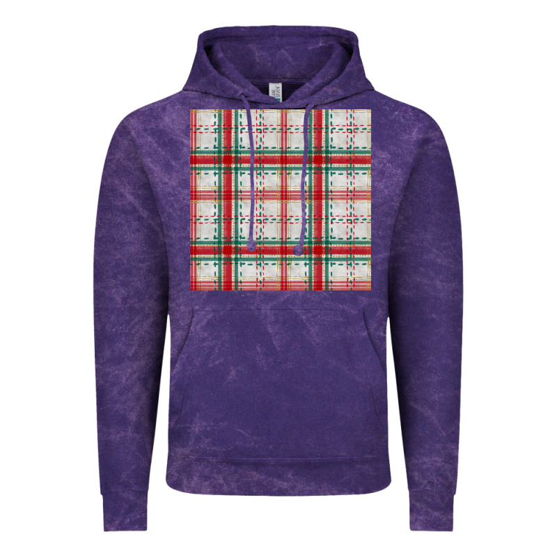 Christmas Plaid Seamless Pattern Vintage Hoodie by BundleAndBundleShop | Teevron