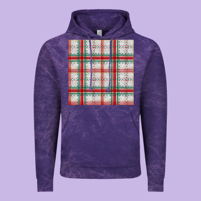 Christmas Plaid Seamless Pattern Vintage Hoodie Designed By Bundleandbundleshop