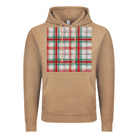 Vintage Coffee christmas plaid seamless pattern Vintage Hoodie - BundleAndBundleShop