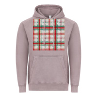 Vintage Zinc christmas plaid seamless pattern Vintage Hoodie - BundleAndBundleShop