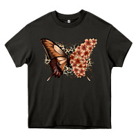 Asphalt melanin  butterfly Heavy Core Tee - Zillion Design Studio