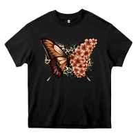 Black melanin  butterfly Heavy Core Tee - Zillion Design Studio
