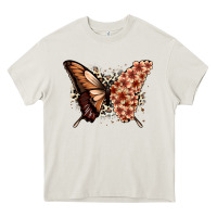 Cream melanin  butterfly Heavy Core Tee - Zillion Design Studio