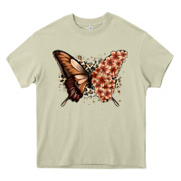 Mossy melanin  butterfly Heavy Core Tee - Zillion Design Studio