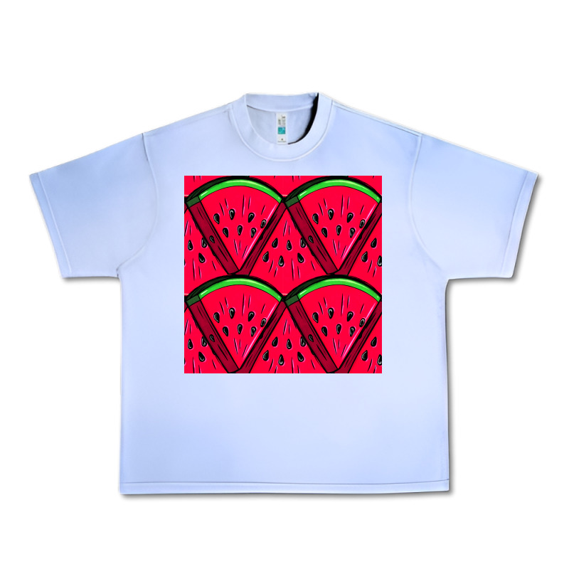 Watermelon Slices Seamless Pattern Urban Heavy Tee by BundleAndBundleShop | Teevron