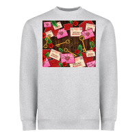 Heather Grey love letters tumbler Heavyweight Sweatshirt - AdoDesignShop