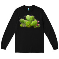 Black desert prickly pear cactus Long Sleeve Tee - LillyAllenDesigns