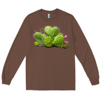 Chestnut desert prickly pear cactus Long Sleeve Tee - LillyAllenDesigns